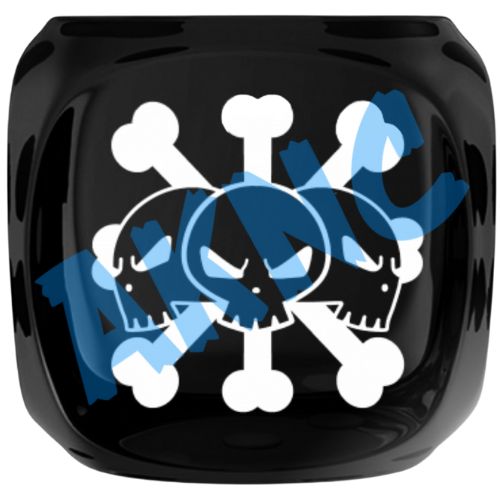 Jolly Roger Themed D6 Dice- Individual Dice