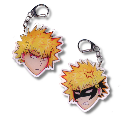 King Explosion: Double Sided Keychain